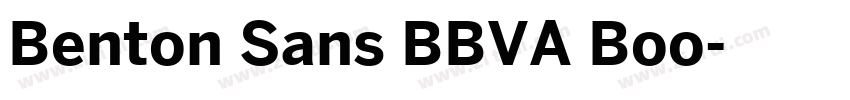 Benton Sans BBVA Boo字体转换